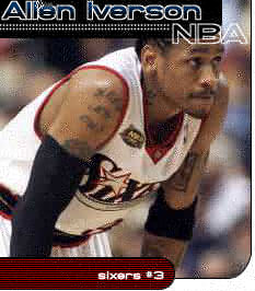 allen iverson nba sixers, story, the truth, photos, shoes, tattoos, dunks, wristbands, profile